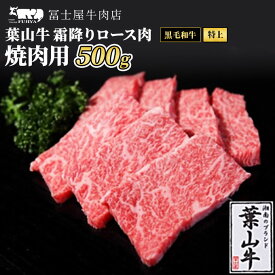 【ふるさと納税】牛肉 冨士屋牛肉店がお届けする 葉山牛 特上 ロース肉 焼肉用 500g 和牛 ロース サーロイン 焼肉　【 焼き肉 焼肉用牛肉 牛 肉 お肉 バーベキュー 肩ロース 国産 】　お届け：発送可能時期より順次発送予定