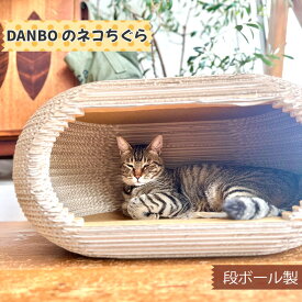 【ふるさと納税】DANBOのネコちぐら（段ボール製） ／ 猫 キャット ハウス 家 北欧風 送料無料 神奈川県