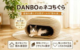 【ふるさと納税】DANBOのネコちぐら（段ボール製） ／ ネコちぐら 段ボール ペットハウス 猫用 ハウス 室内 軽量 組立簡単 厚木市