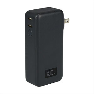 【ふるさと納税】MOTTERU(モッテル) コンセント一体型 モバイルバッテリー 10000mAh PD30W入出力 2in1 残量表示ディスプレイ PSE適合製品 2年保証(MOT-MBAC10001-EC)【 神奈川県 海老名市 】