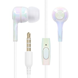 【ふるさと納税】オーロラカラーがかわいい バランスの良い低音と高音 ハンズフリー通話対応 カナル型ステレオイヤホン OWL-EPMC04-AU【 ガジェット 海老名市 】