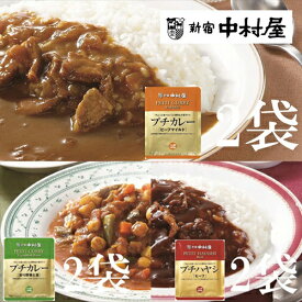 【ふるさと納税】≪新宿中村屋≫プチカレービーフマイルド、彩り野菜と豆、ハヤシ　3種　計6袋【国産野菜と果物がとけこんだマイルドな口当たり 5種類の野菜 豆の味わい コク深い特製ドミグラスソース カリー文化 神奈川県 海老名市 】