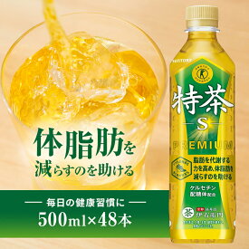 【ふるさと納税】伊右衛門 特茶 500ml × 48本(2ケース) サントリー 特定保健用食品 トクホ お茶 緑茶 ペットボトル 500 茶 日本茶 国産 トクホ茶 飲料 飲み物 ドリンク ペットボトル飲料 箱 ケース 脂肪 体脂肪 減らす 神奈川 神奈川県 綾瀬市
