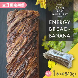 【ふるさと納税】【全3回定期便】エナジーブレッド・バナナ　約540g ／ 焼菓子 スイーツ 保存料不使用 バナナ ブレッド グルテンフリー グレインフリー ヘルシー 神奈川県 葉山町【SANCTUARY FOODS (株)】[ASAH010]