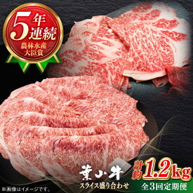 【ふるさと納税】【全3回定期便】【葉山牛】1.2kg　スライス盛合せ ／ 牛肉 黒毛和牛 神奈川県 特産品【葉山牛ステーキレストラン 角車】[ASBD047]