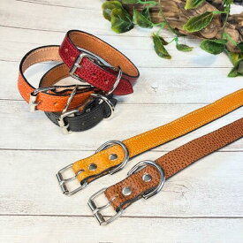 【ふるさと納税】選べるサイズのイタリア本革の犬用首輪 (25mm幅) 小型/中型/大型　【ドラーロ】 犬用首輪 首輪 犬 ドラーロ