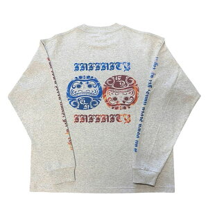 yӂ邳Ɣ[ŁzVc GOODHELP@Infinity Daruma@L/S@T-shirt@gray TVc T B 쒬