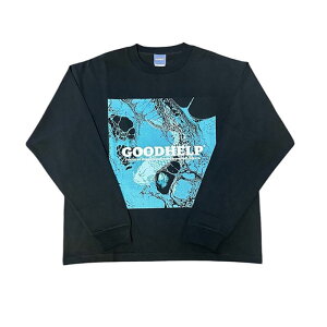 yӂ邳Ɣ[ŁzVc GOODHELP@ColoredCarp@L/S@T-shirt@black TVc T  쒬