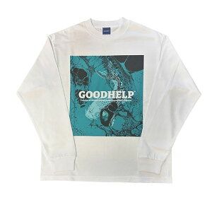 yӂ邳Ɣ[ŁzVc GOODHELP@ColoredCarp@L/S@T-shirt@white TVc T  쒬
