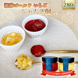 【ふるさと納税】 ジャム2個セット（湘南ゴールドマーマレード・いちご） ／ 人気 加工食品 手作り 白砂糖不使用 ペクチン不使用 フルーツスプレッド コンフィチュール トッピング 詰め合わせ 食べ比べ 神奈川県産果物 神奈川県 特産品 No.087