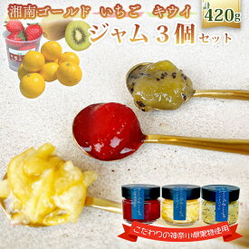 【ふるさと納税】 ジャム3個セット（湘南ゴールドマーマレード・いちご・キウイ） ／ 人気 加工食品 手作り 白砂糖不使用 ペクチン不使用 フルーツスプレッド コンフィチュール トッピング 詰め合わせ 食べ比べ 神奈川県産果物 神奈川県 特産品 No.088