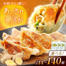 【ふるさと納税】【選べるパック数！】餃子屋ヒロの しょうが餃子14〜140個 【餃子屋ヒロ】ぎょうざ ギョウザ ギョーザ 冷凍餃子 しょうが にんにく無し にんにくなし にんにく不使用 開成町 餃子 点心 惣菜 冷凍 [BDAS006]