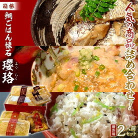 【ふるさと納税】箱根 鯛ごはん懐石瓔珞　人気の商品詰め合わせ！贈答用2人前セット | 鯛 ごはん 魚 お魚 さかな 鯛カマ お茶漬け 食品 和食 料理 簡単調理 真空 セット 贈答用 プレゼント お取り寄せ ギフト 人気 おすすめ レンジ 解凍 冷凍便 送料無料 神奈川 箱根