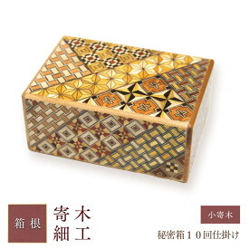【ふるさと納税】秘密箱10回仕掛け | 工芸品 装飾品 民芸品 木工品 寄木細工 クラフト 木製 オリジナル デザイン 手作り 箱 木箱 秘密箱 人気 おすすめ 伝統 ギフト 日本製 観光 お土産 送料無料 神奈川 箱根