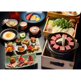 【ふるさと納税】川床席で食べる絶品牛なべ　絶品　「極コース」2名様分