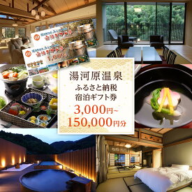 【ふるさと納税】旅行 湯河原温泉 宿泊ギフト券 3,000円分～150,000円分 | 旅行券 宿泊券 宿泊予約 トラベル 国内旅行 旅行 美食の温泉待 絶品グルメ 旅館 湯河原 神奈川 ギフト 夫婦 カップル 家族 友人 旅行予約 チケット 湯河原町 人気 おすすめ 高評価 食事 体験 観光