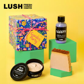 【ふるさと納税】LUSH ラッシュ ガーデンパーティー ギフト 3種入り_ シャワージェル LUSH ラッシュ ローズ ラベンダー ハチミツ ギフト 贈答 プレゼント 人気 おすすめ 送料無料 ソープ コンディショナー 洗浄料 【1142466】