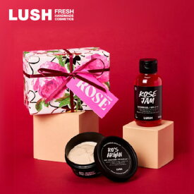 【ふるさと納税】LUSH ラッシュ ローズ ギフト バスアイテム2個セット_ LUSH ラッシュ ローズ ギフト 贈答 プレゼント 送料無料 人気 おすすめ シャワージェル コンディショナー ボディケア 【1550090】