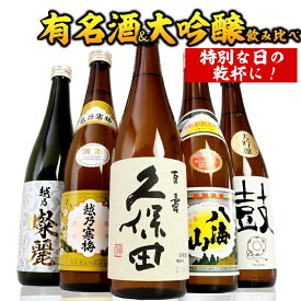 【ふるさと納税】新潟有名酒と純米大吟醸、大吟醸飲み比べ720ml×5本