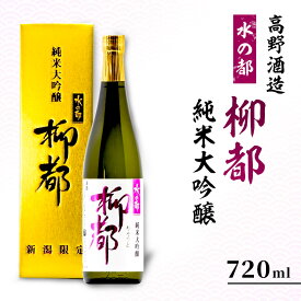 【ふるさと納税】高野酒造 水の都 柳都 純米大吟醸 720ml お酒 日本酒 純米大吟醸酒
