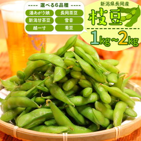 【ふるさと納税】枝豆 えだまめ 1kg 2kg 小分け 250g×4袋入り 250g×8袋入り 品種が選べる 内容量が選べる 湯あがり娘 長岡茶豆 新潟甘茶豆 雪音 越一寸 肴豆 新潟 冷蔵配送 長岡産季節の枝豆（えちご中越農業協同組合）