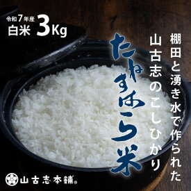 【ふるさと納税】米 白米 コシヒカリ 新潟 令和7年 G3-7K03旧山古志村のこしひかり「たねすはら米」白米3kg（新潟県産コシヒカリ）
