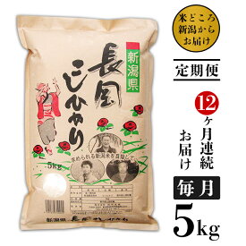 【ふるさと納税】米 定期便 5kg 12ヶ月 白米 新潟こしひかり 令和5年 73-4N05Z【12ヶ月連続お届け】新潟県長岡産コシヒカリ5kg