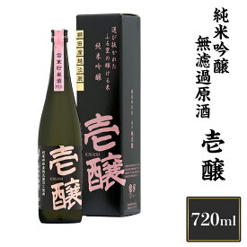 【ふるさと納税】 新潟 日本酒 H4-02壱醸 純米吟醸 無濾過原酒 720ml（長岡市旧栃尾地区棚田産越淡麗100%）【越銘醸】