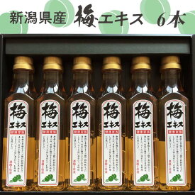 【ふるさと納税】27-03A新潟県産梅エキス6本セット