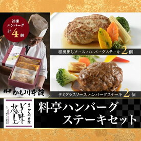 【ふるさと納税】66-10美味極上 料亭ハンバーグステーキセット