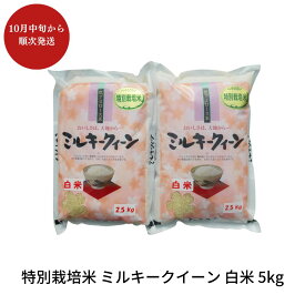 【ふるさと納税】特別栽培米 ミルキークイーン 白米 5kg 新潟県産 令和7年産 [佐藤農産有機センター]【010S224】