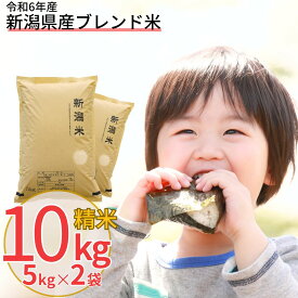【ふるさと納税】新潟県産ブレンド米 10kg（5kg×2袋) 令和6年産米 精米 [株式会社白熊]【010S455】
