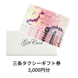 【ふるさと納税】三条タクシーギフト券　3,000円分【010S130】