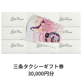【ふるさと納税】三条タクシーギフト券 30,000円分【100S001】