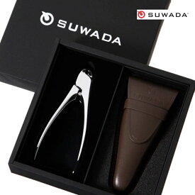 【ふるさと納税】[数量限定] SUWADA つめ切りミラーL＆革ケースセット スワダ 爪切り ネイルケア ニッパー型 ミラー仕上げ 高級 ギフト 燕三条製 諏訪田製作所【100S008】