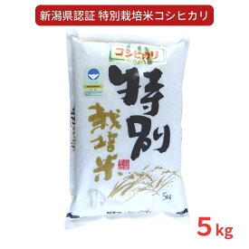 【ふるさと納税】 特別栽培米 コシヒカリ5kg 新潟県認証 令和7年産 新潟県三条市産 こしひかり アグリ巧房【010S275】