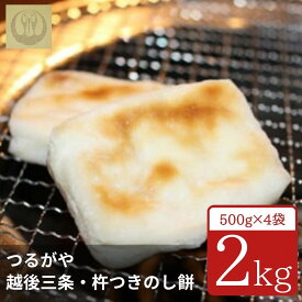 【ふるさと納税】越後三条・杵つきのし餅 2kg（500g×4袋） 計40個 [つるがや] 【010S213】