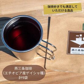 【ふるさと納税】燕三条珈琲 (エチオピア産ゲイシャ種)ドリップバッグ 計9袋 珈琲 コーヒー [株式会社プラスワイズ]【013S098】