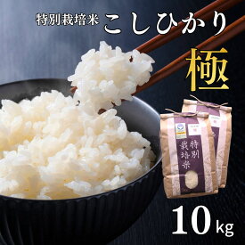 【ふるさと納税】特別栽培米 コシヒカリ 「極」 10kg (5kg×2袋) 令和7年産 一等米 こしひかり 新潟県認証 精米 白米 アグリ巧房【024S027】