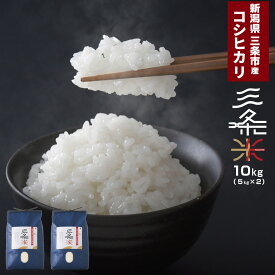 【ふるさと納税】新潟県三条市産 コシヒカリ 三条米 10kg 令和7年産 コシヒカリ 美味しいこしひかり 直前精米 アーネスト 【016S035】