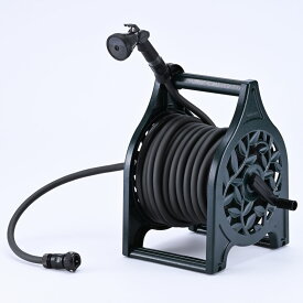 【ふるさと納税】アルミ鋳物ホースリール グリーン 25m ガーデン用品 [グリーンライフ] 【040S042】