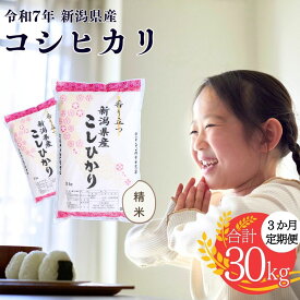 【ふるさと納税】新潟県産 コシヒカリ 5kg・10kg(5kg×2) 選べる配送回数（1・3・6回） こしひかり 令和7年産 米 [株式会社 白熊} 【010S097】