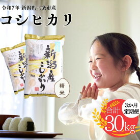 【ふるさと納税】新潟県三条市産 コシヒカリ 5kg・10kg 選べる配送回数（1・3・6回）こしひかり 令和7年産 米 [株式会社白熊]【010S099】