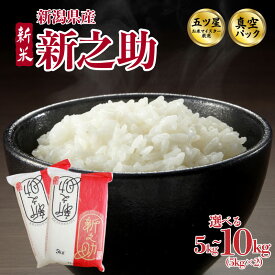 【ふるさと納税】 新之助 5kg 10kg (5kg×2袋) 選べる 配送月 容量 令和7年産 五つ星お米マイスター 真空パック 米 新米 新発田産 備蓄 非常 防災 長期保存 アウトドア ごはん ご飯 お米 こめ 新潟県 新潟県産 新発田市 三糧 sanryo008_01P
