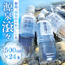 【ふるさと納税】 新発田のおいしい水 500ml 24本入 1箱 飲料水 みず 源泉滾々 軟水 新発田市水道局 防災 備蓄 ローリングストック （ペットボトル入り水道水） 新潟県 新発田市 suido001_01
