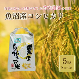 【ふるさと納税】【数量限定】令和7年産 魚沼産コシヒカリ5kg×1袋 精米 宮内農園 | 新潟県産 コシヒカリ お米 米 おこめ こめ コメ こしひかり 白米 魚沼産 ブランド米 人気 おすすめ 産地直送 新潟県 小千谷市【0002-MN03-01】
