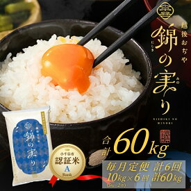 【ふるさと納税】米 定期便 魚沼産コシヒカリ 錦の実り Aランク 令和8年産 5kg 10kg 選べる容量 毎月 隔月 小千谷市ブランド認証米 新米予約 精米 白米 新潟県産こしひかり 産地直送 新潟県 小千谷市