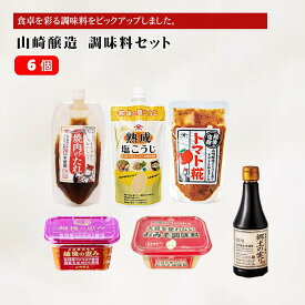 【ふるさと納税】山崎醸造 調味料6個セット (人気の6種類×各1個) 塩麹 万能調味料 山崎醸造 【0002-0241-01】