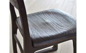【ふるさと納税】スタンダードチェア（焼杢）天然無垢の桐製の椅子《サイズ：約W380 D380 H780 SH430（mm）・重さ：約2.5kg》ダイニングチェア 家具インテリア 加茂市 イシモク