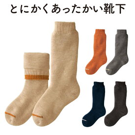 【ふるさと納税】「とにかくあったかい靴下 女性用（22〜24cm）」【ベージュ or グレー or アプリコット or ネイビー or チャコール】ソックス くつ下 くつした 室内用靴下 レディース 保温 保湿 ルームソックス 厚手 冷え対策 防寒 ギフト 加茂市 山忠